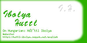 ibolya huttl business card